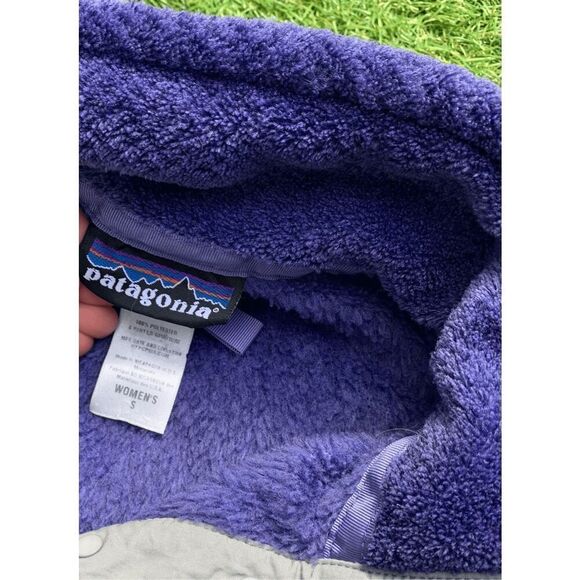 Patagonia purple Re-Tool Snap-T Pullover POLARTEC Fleece Jacket Coat Women S - Picture 7 of 7